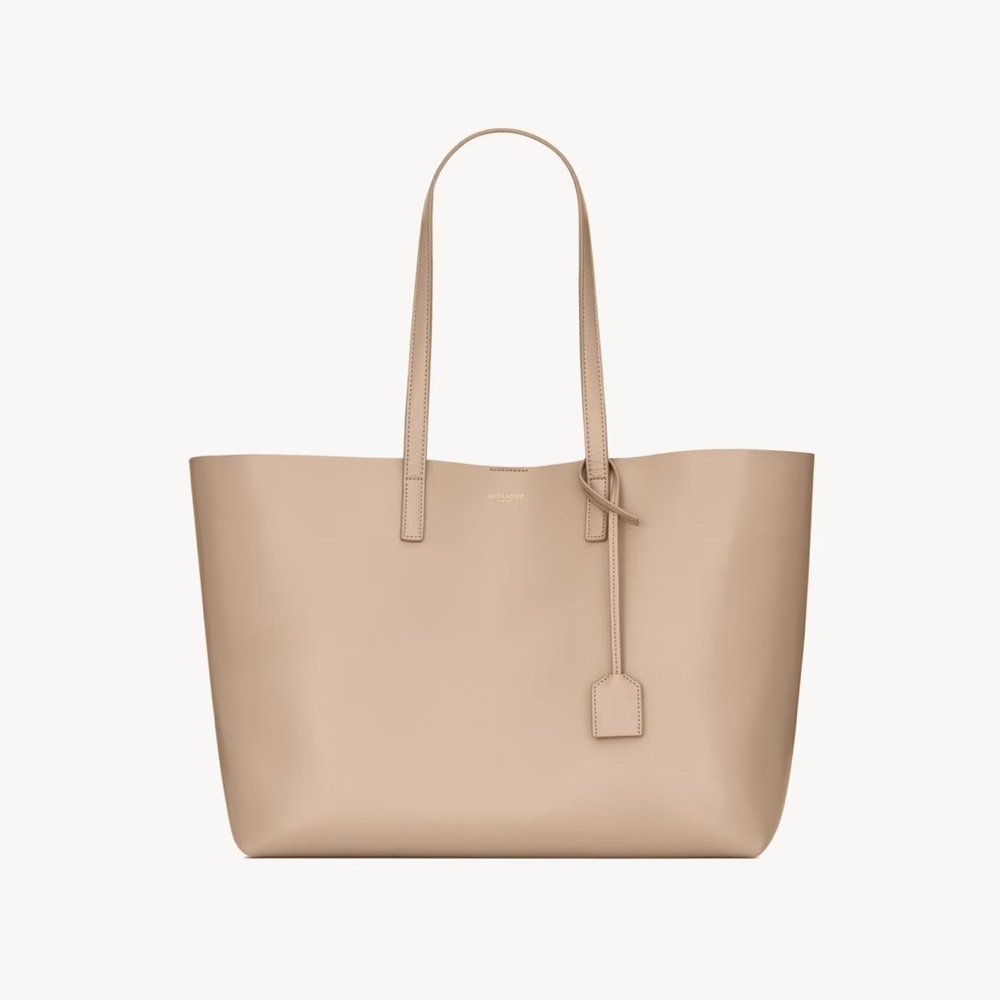 Saint Laurent Tan Tote Bag with Pouch